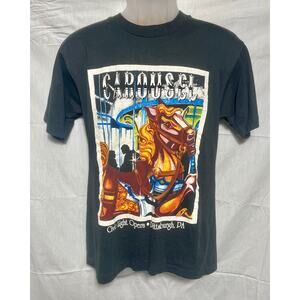 VTG 80s Pittsburgh CLO Carousel Musical T-Shirt Sz M Single Stitch 50/50 Thin